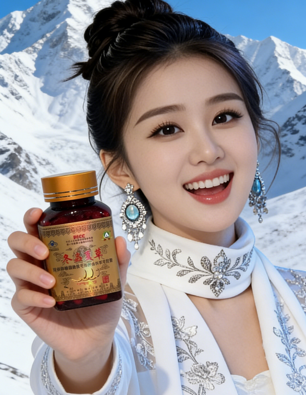 冬虫夏草胶囊（出口越南版） 方瓶 0.5克×100粒×1瓶